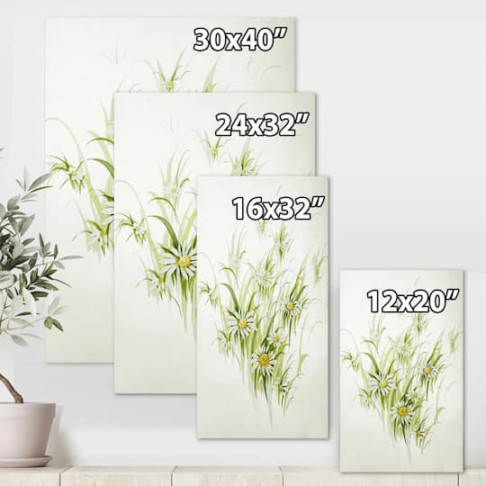 Designart - Retro Drawing of Flowers I